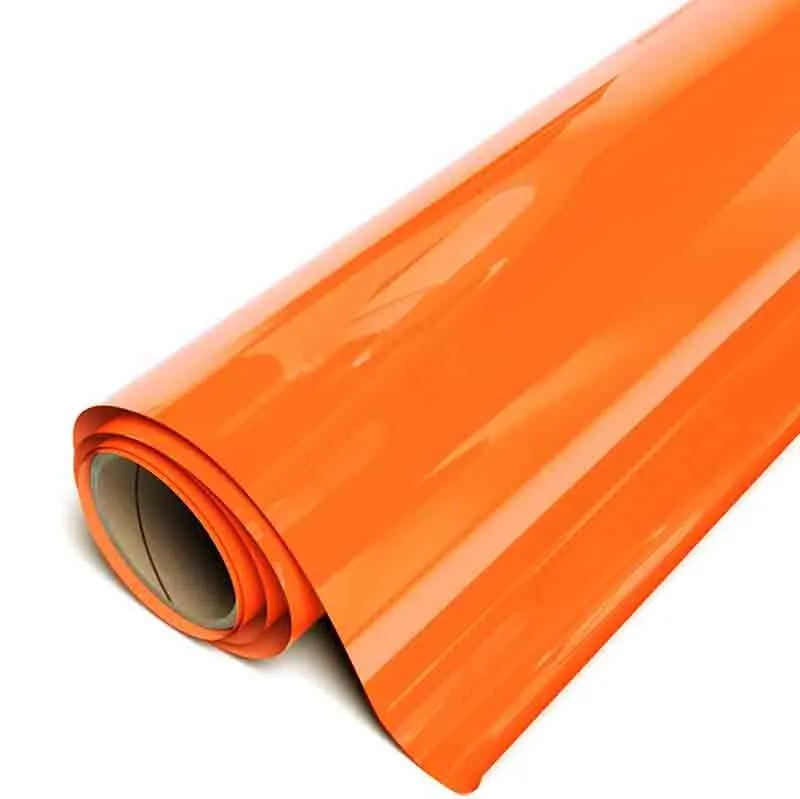 12" Fluorescent Orange Siser EasyWeed Heat Transfer Vinyl (HTV)