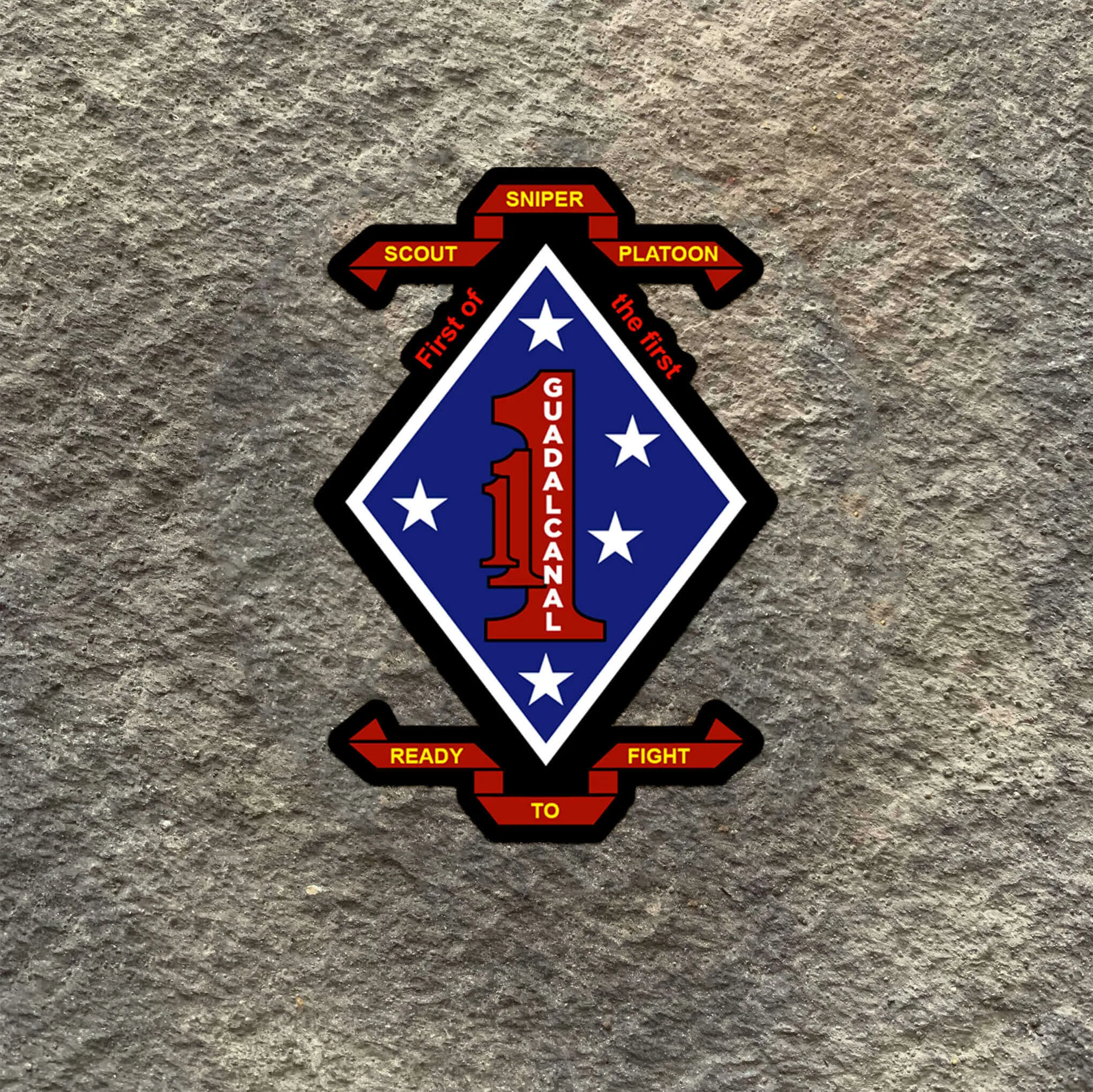 1st Battalion 1st Marines Decal