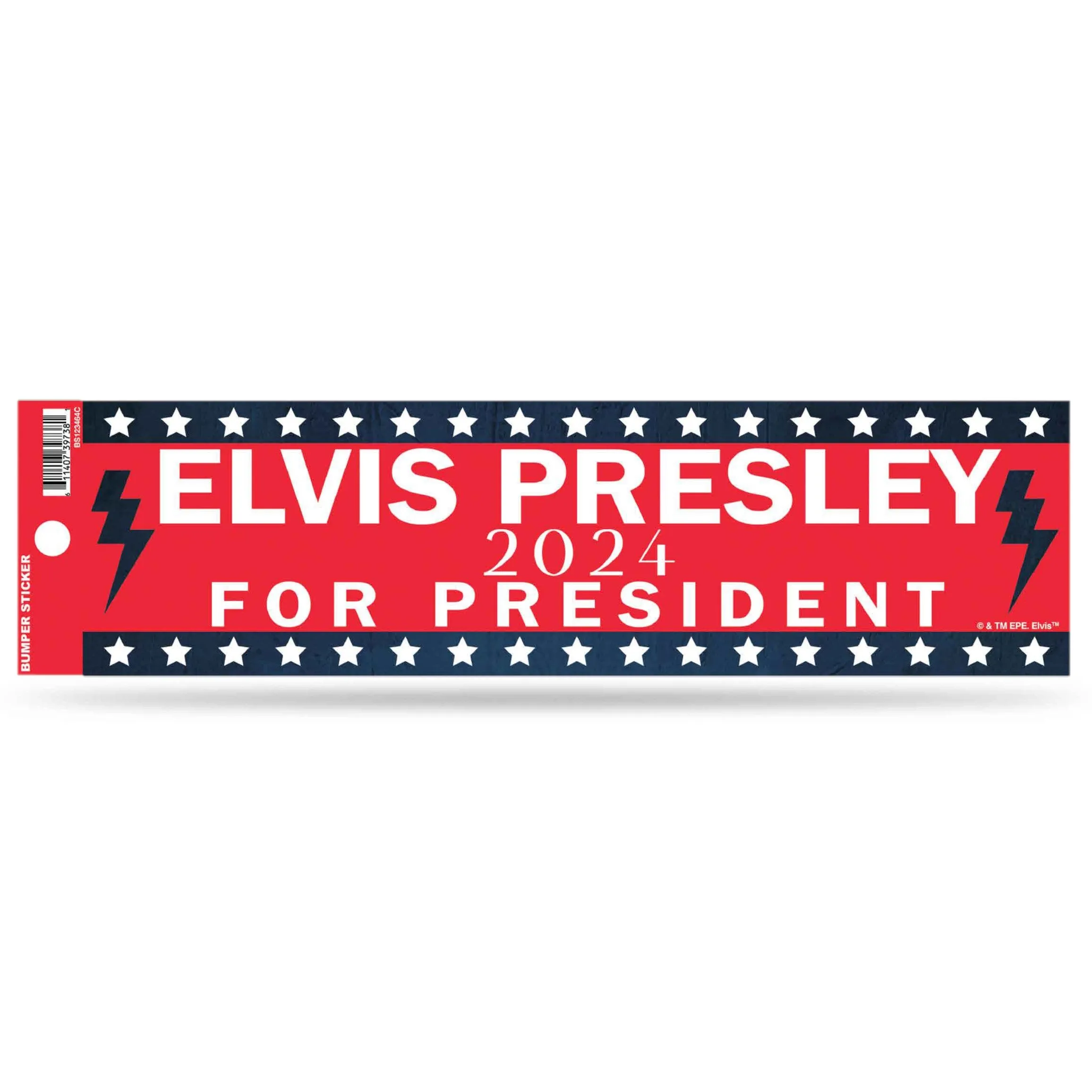 2024 Elvis For President Logo Bumper Sticker