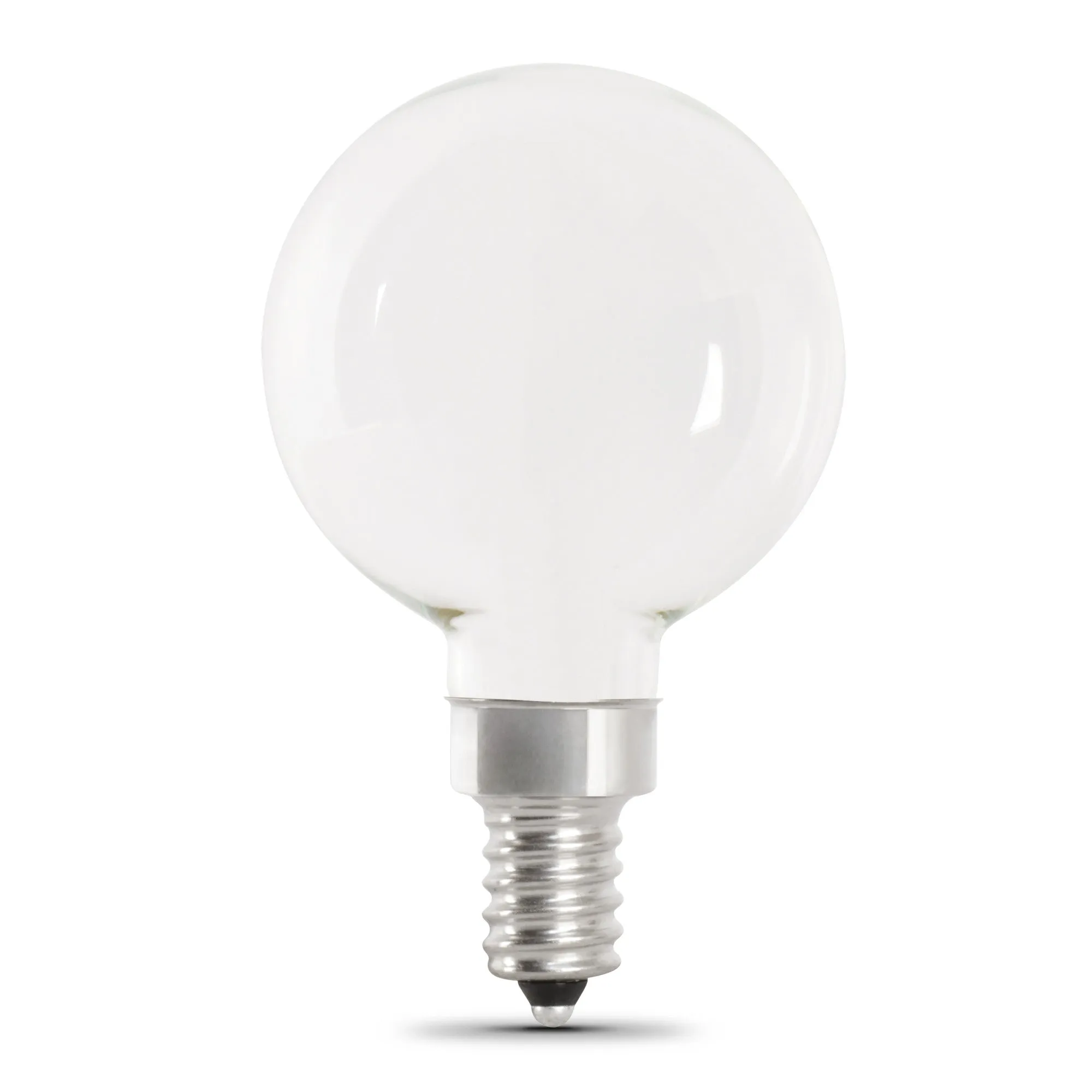 3.8W (40W Replacement) Soft White (2700K) G16 1/2 (E12 Base) Frost Filament LED Bulb (2-Pack)