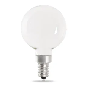 3.8W (40W Replacement) Soft White (2700K) G16 1/2 (E12 Base) Frost Filament LED Bulb (2-Pack)