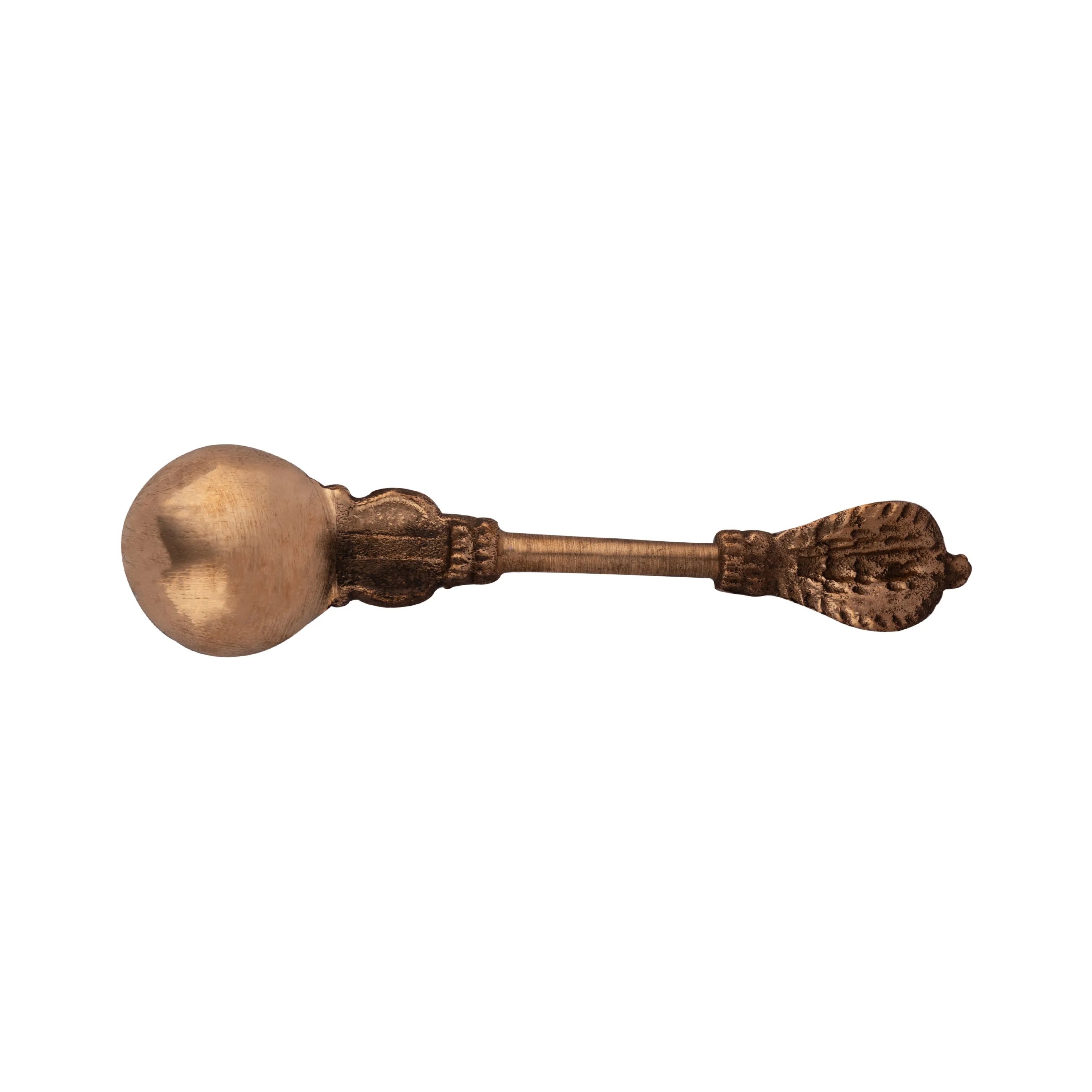 Achmani - 4 x 1.1 Inches | Copper Pali Spoon/ Achmani Spoon/ Nagam Handle Uddharani for Pooja