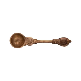 Achmani - 4 x 1.1 Inches | Copper Pali Spoon/ Achmani Spoon/ Nagam Handle Uddharani for Pooja