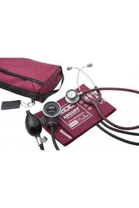 ADC Pro's Combo V™ Pocket Aneroid/Scope Kit - Burgundy - 728-619-11ABD