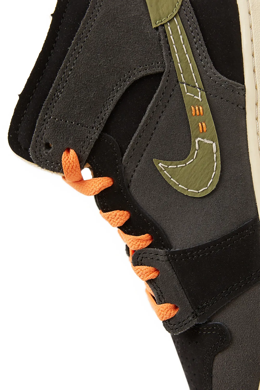 Air Jordan Kids 1 Mid SE Craft 'Anthracite/Sky J Light Olive'