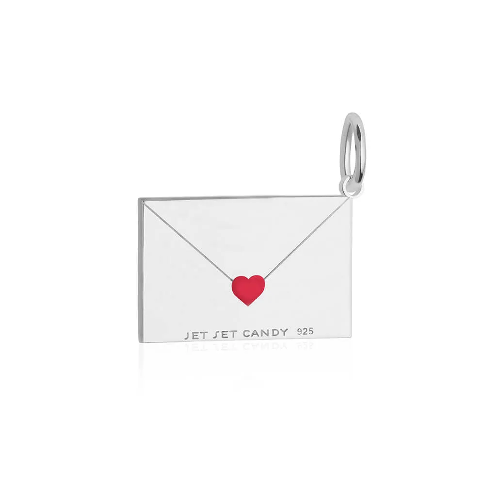 Air Mail Customizable Charm Silver