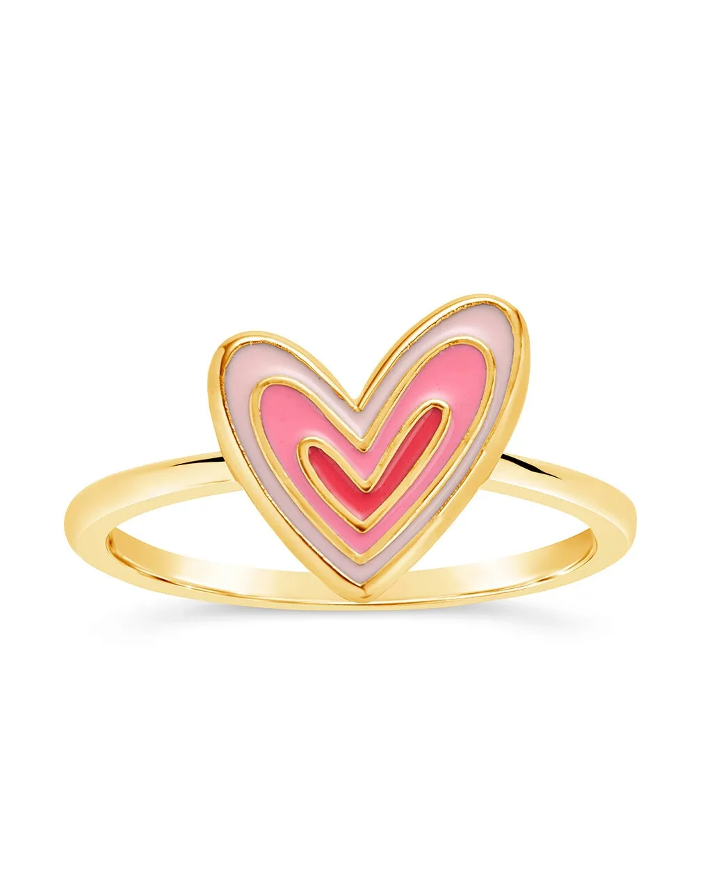 Amanda Enamel Heart Ring