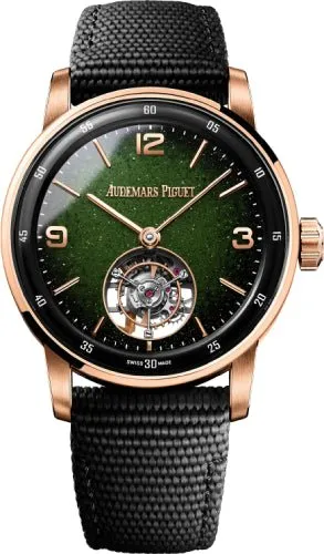 Audemars Piguet Code 11.59 Flying Tourbillon Rose Gold/Ceramic 41mm Green Aventurine Dial 26396NR.OO.D002KB.01