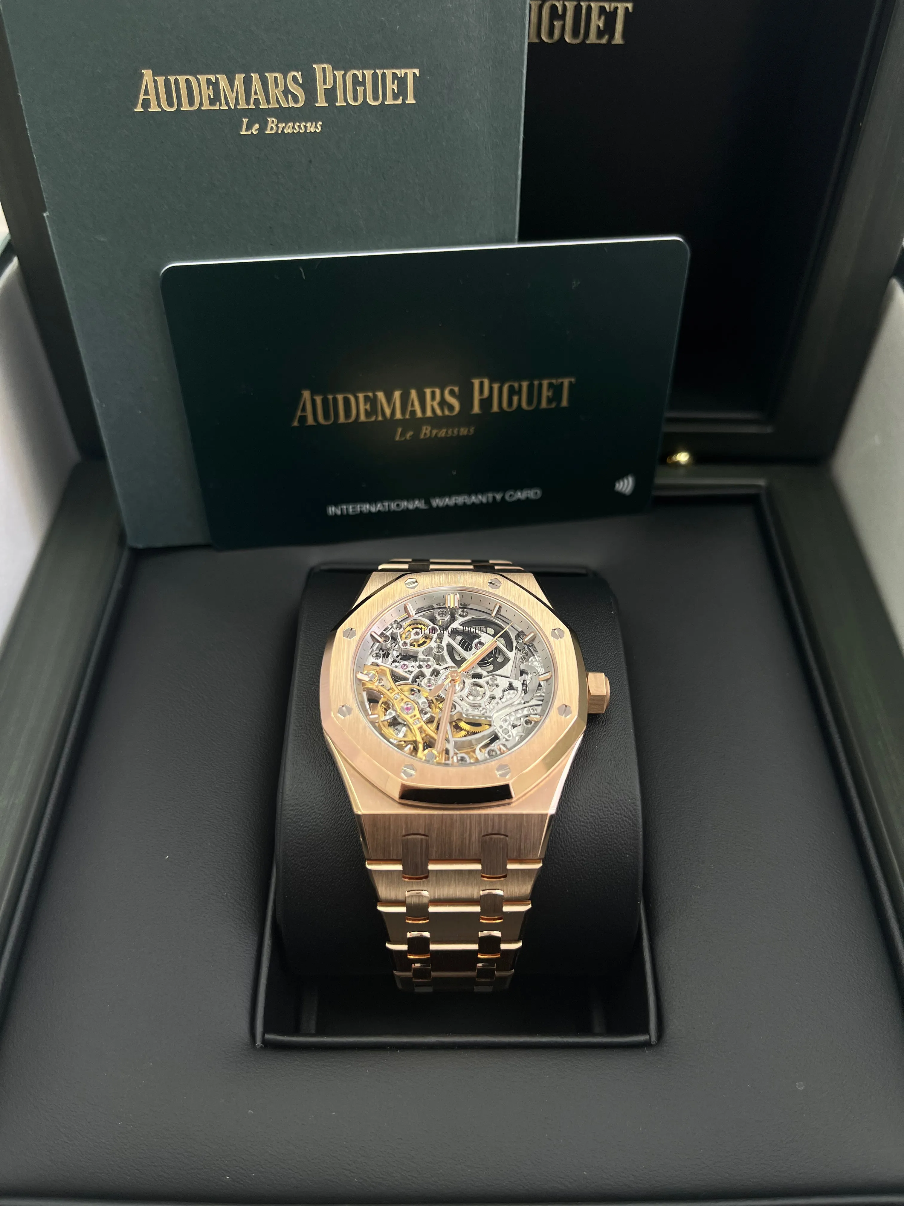 Audemars Piguet Royal Oak - 37mm Skeleton Rose Gold - Double Balance Wheel Openworked -PreOwned (Ref# 15467OR.OO.1256OR.01)