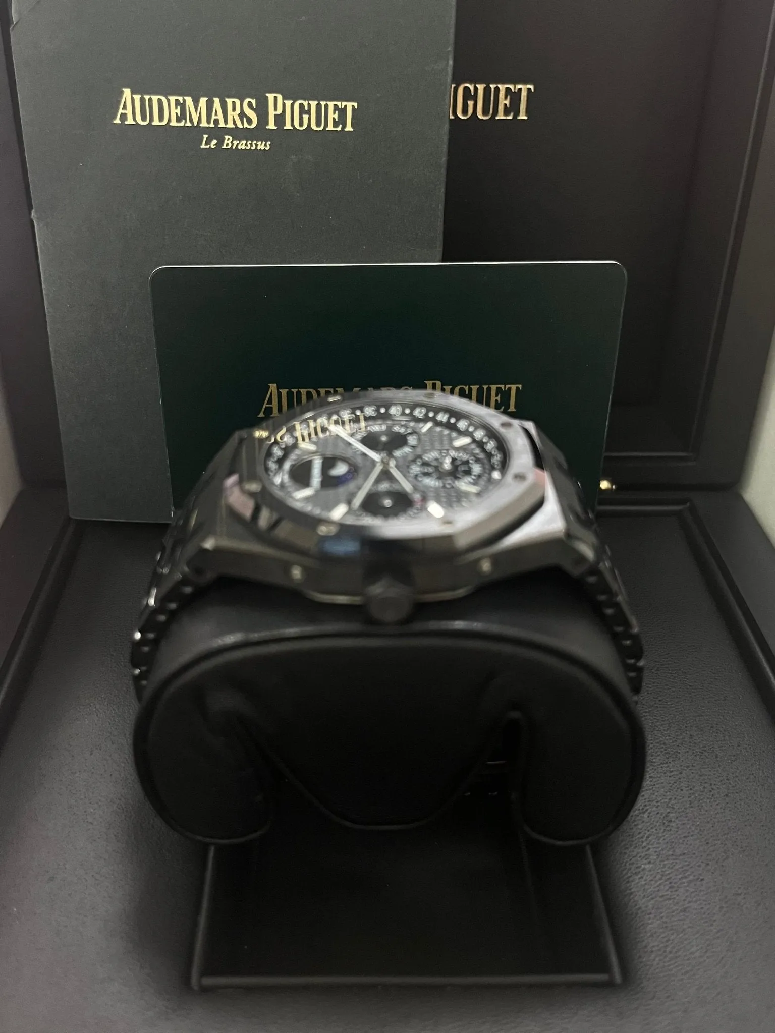 Audemars Piguet Royal Oak Perpetual Calendar/ Black Ceramic/ Black Dial/ Black Sub_Dials/ Black Ceramic Bezel (Ref#26579CE.OO.1225CE.01)