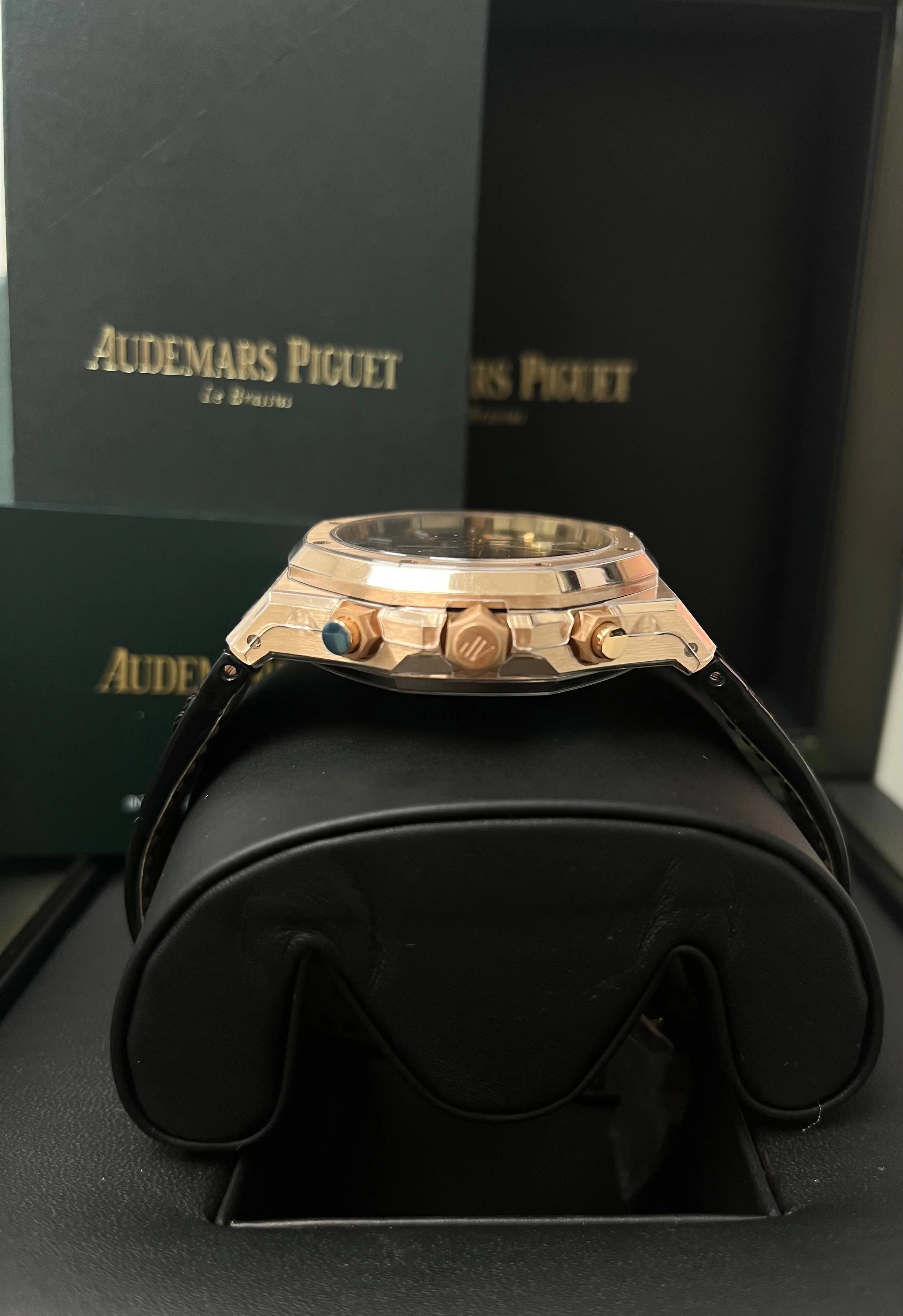 Audemars Piguet ROYAL OAK SELFWINDING CHRONOGRAPH “50TH ANNIVERSARY” Black Dial Black alligator strap 26240OR.OO.D002CR.01