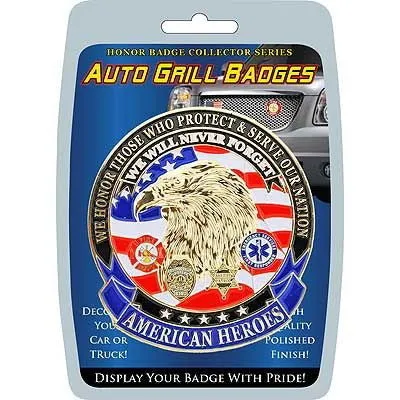 Auto Grille Badge Amer Hero