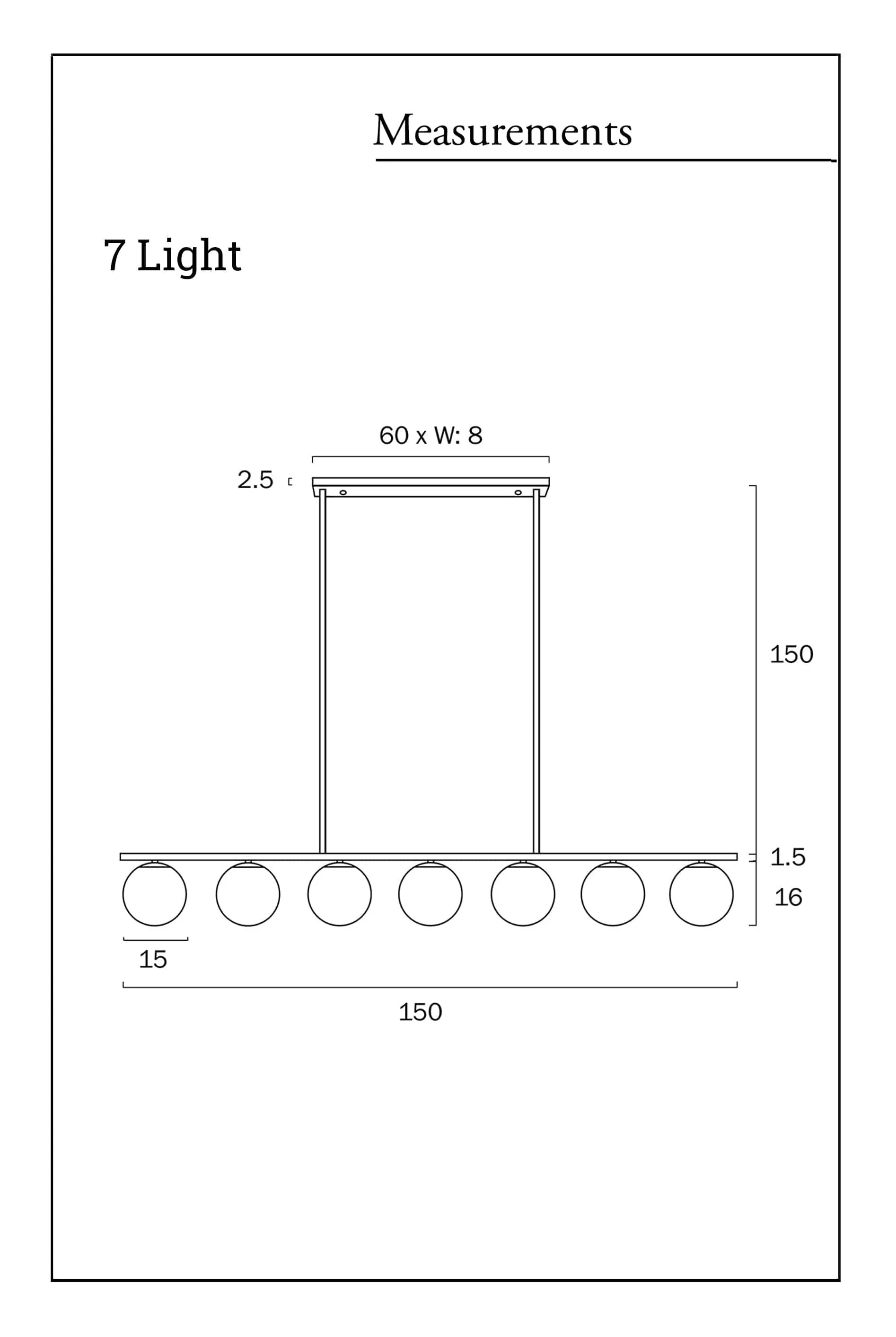 Banff Multi Linear Pendant