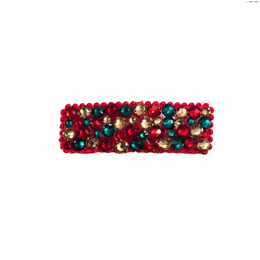 Bari Lynn Crystal Snap Clip - Holiday Sparkle