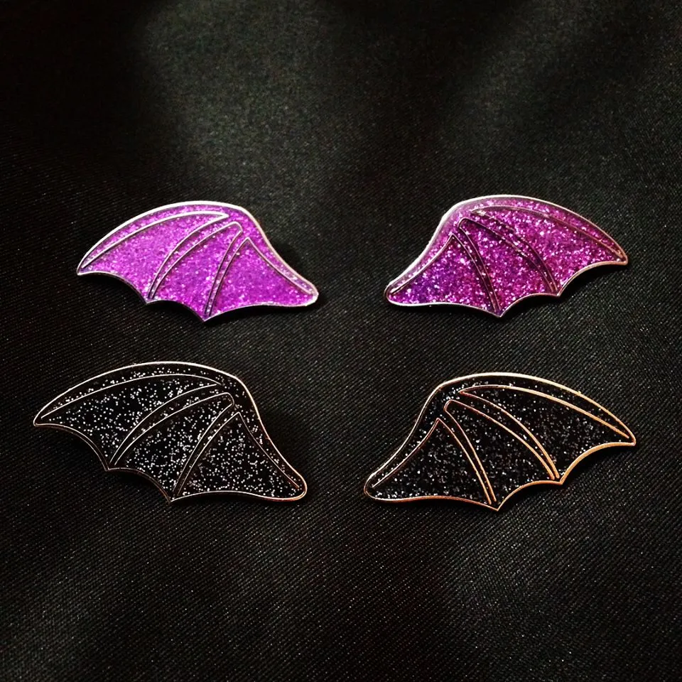 Batty Enamel Pin Set (2 Colors)