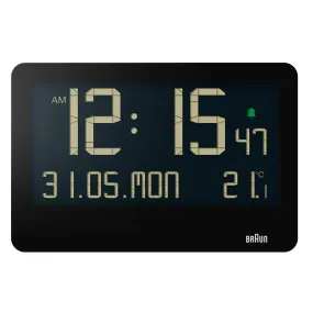 BC14 Braun digital wall clock - black