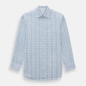 Blue and Green Multi Check Mayfair Shirt