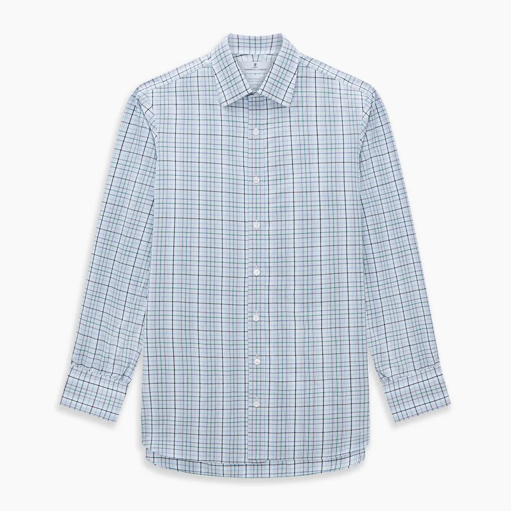 Blue and Green Multi Check Mayfair Shirt