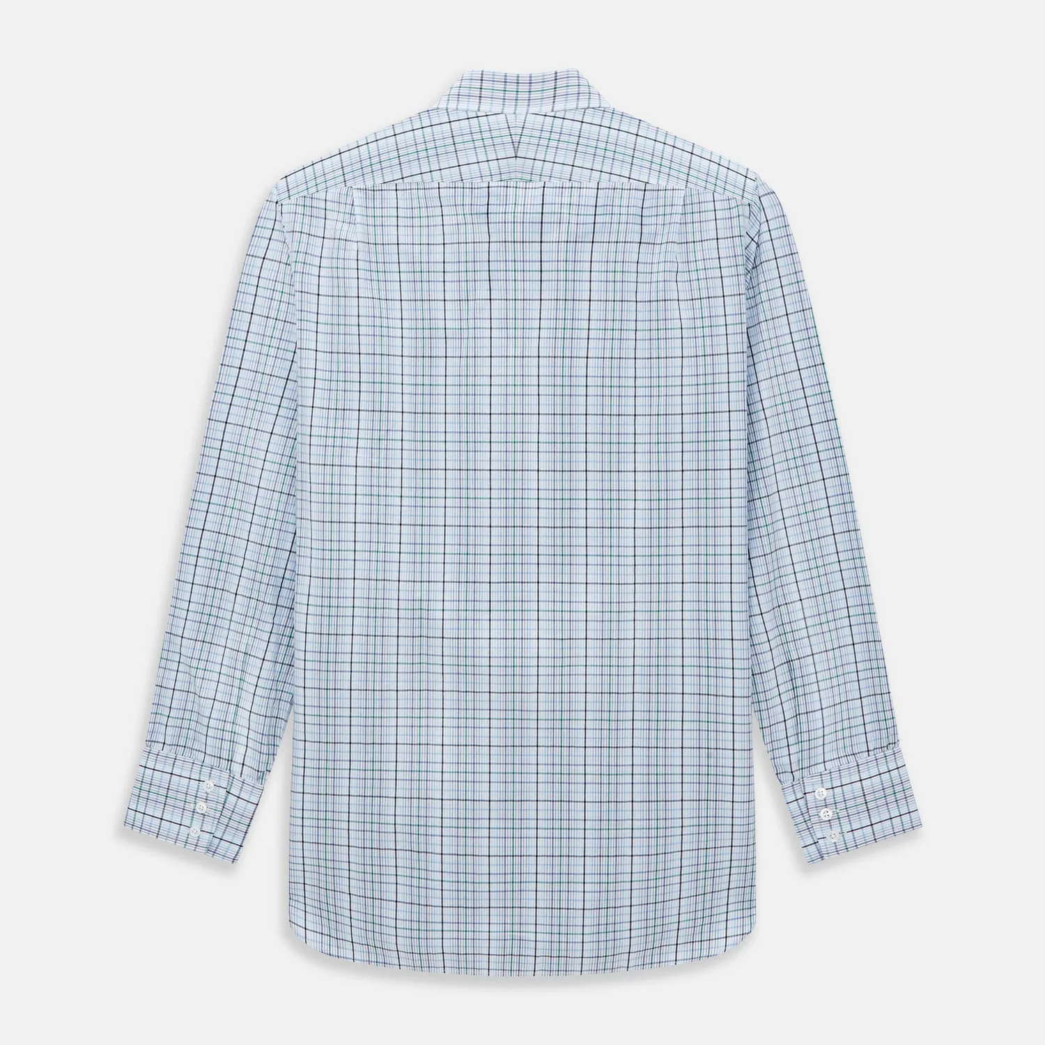 Blue and Green Multi Check Mayfair Shirt