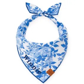 Blue Roses Dog Bandana