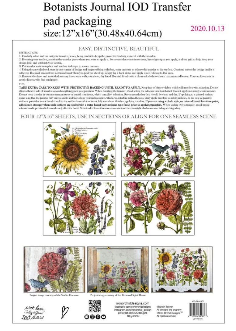 Botanists Journal IOD Transfer