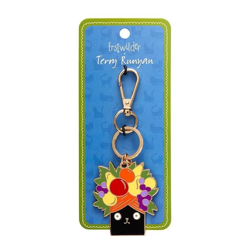 Catmen Miranda Enamel Key Ring