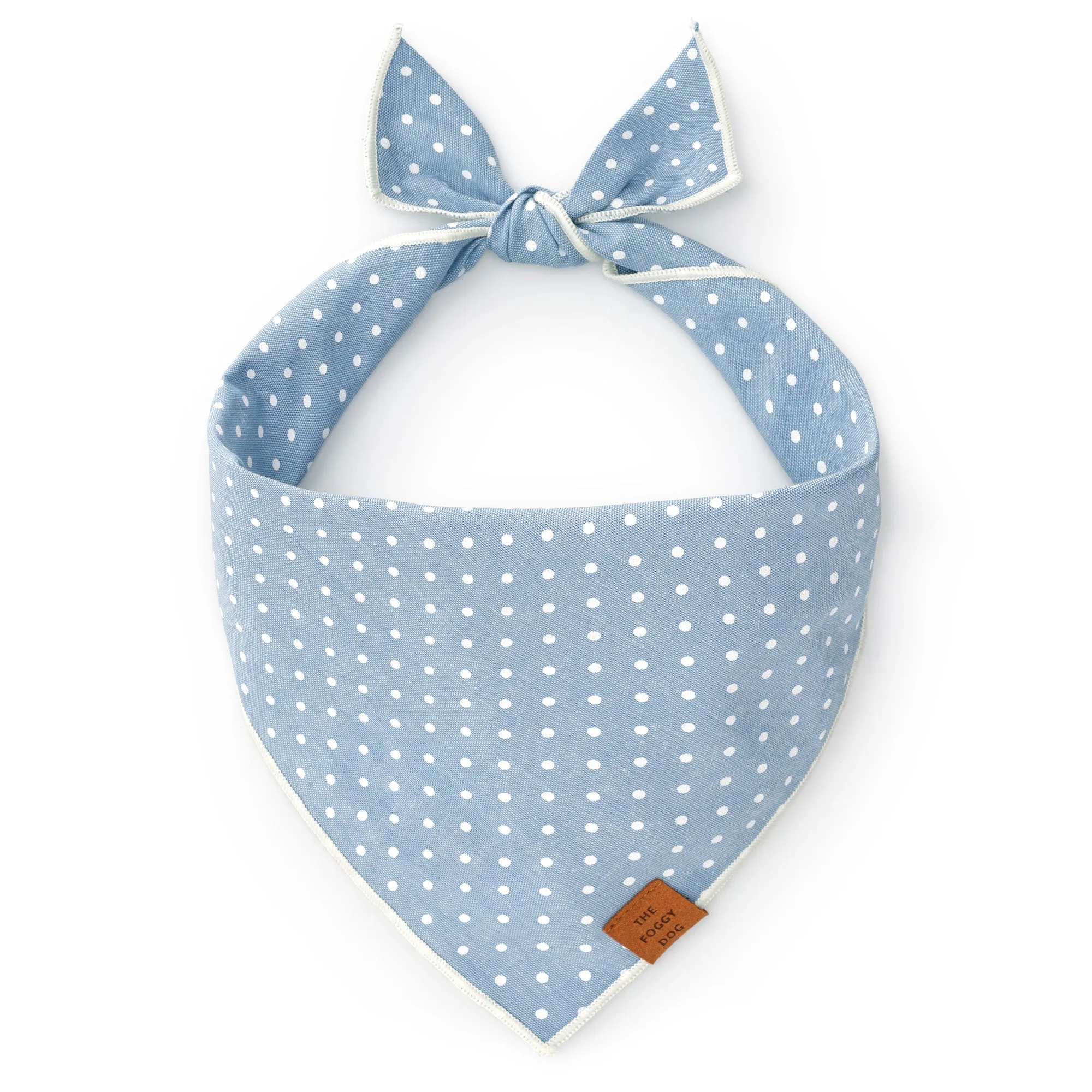 Chambray Dots Dog Bandana