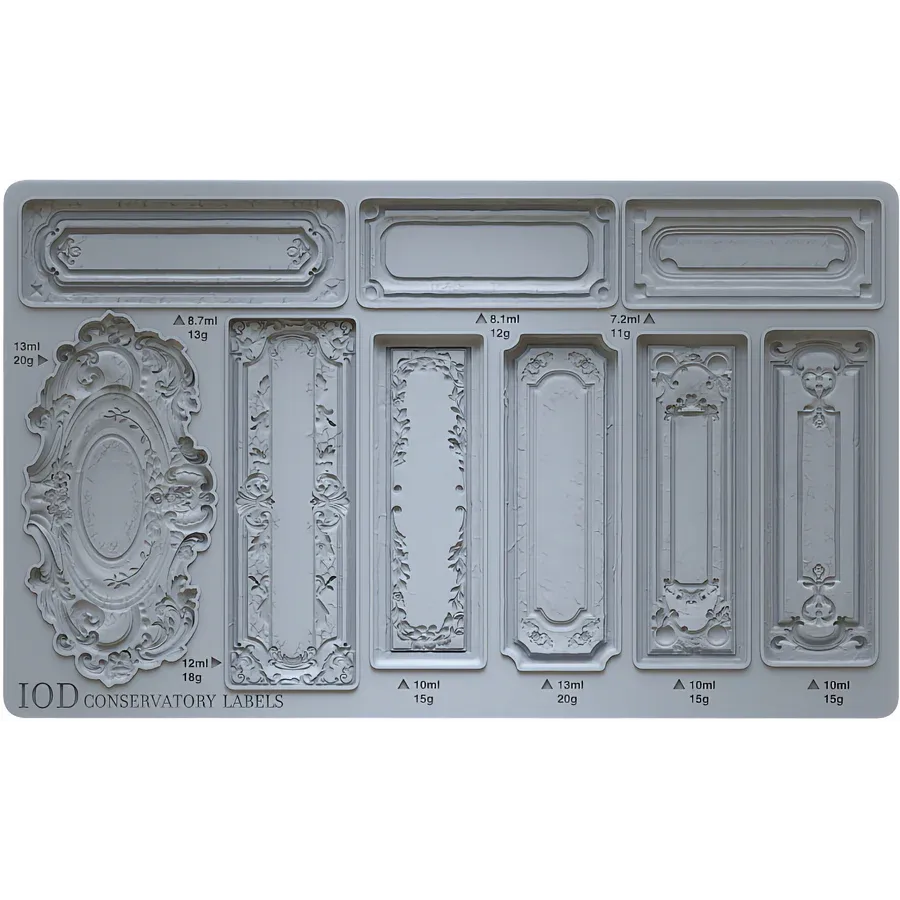 Conservatory Labels 6x12 IOD Mould