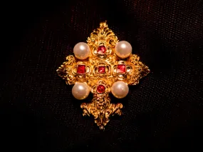 Cross - 16th C with pearls! - C14L