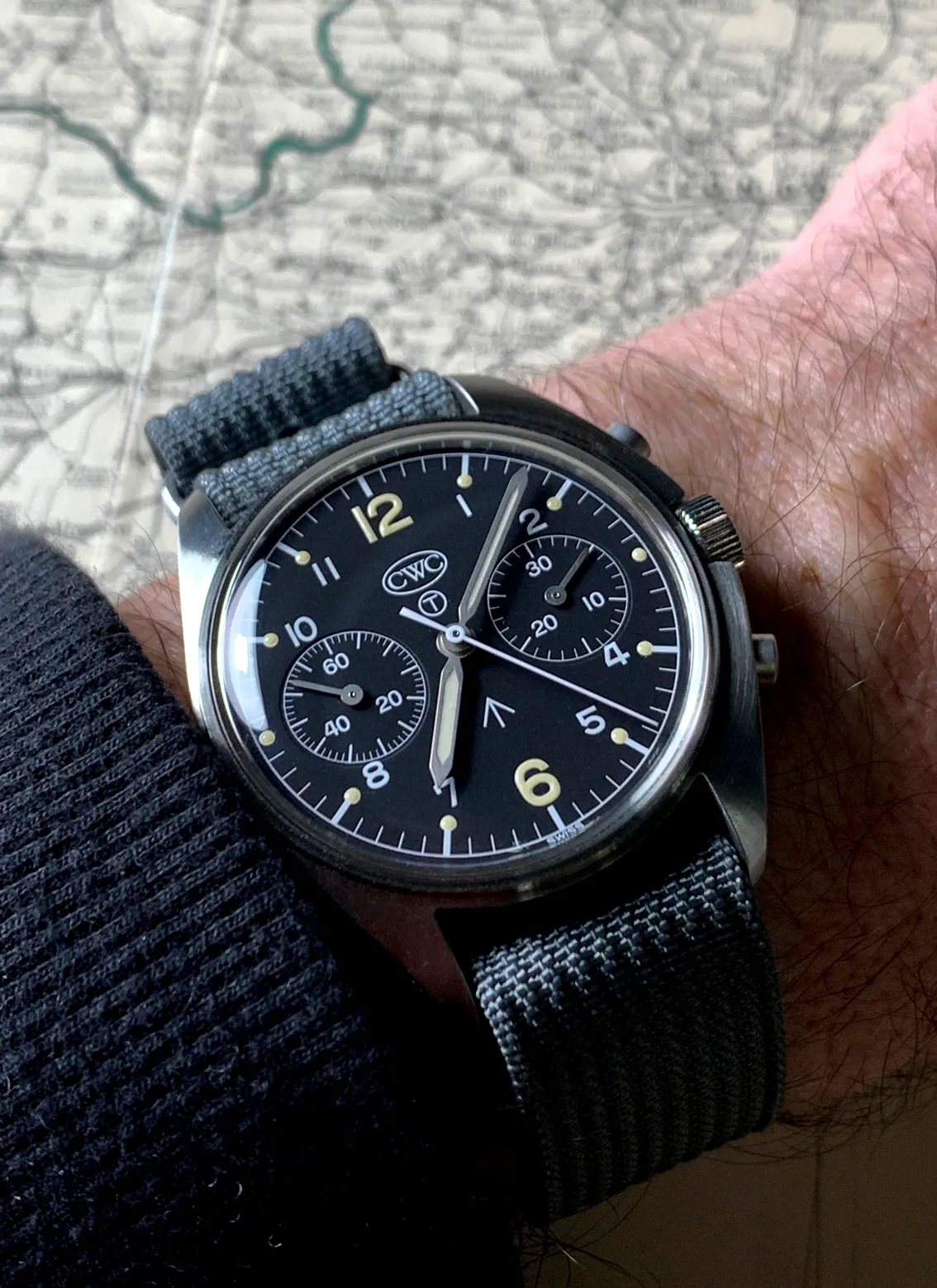 CWC Valjoux 7733 Pilot Chronograph Limited Edition Watch