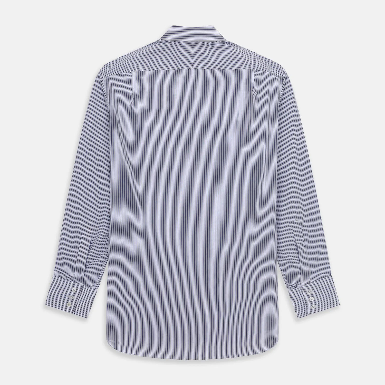 Dark Blue Track Stripe Mayfair Shirt