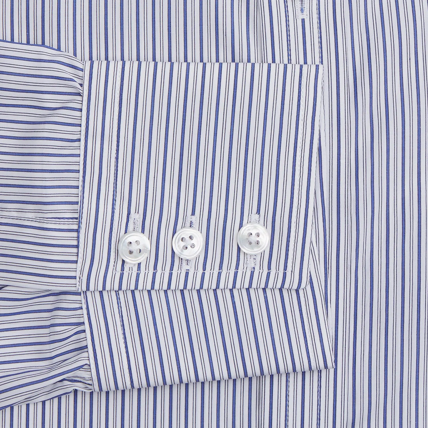 Dark Blue Track Stripe Mayfair Shirt