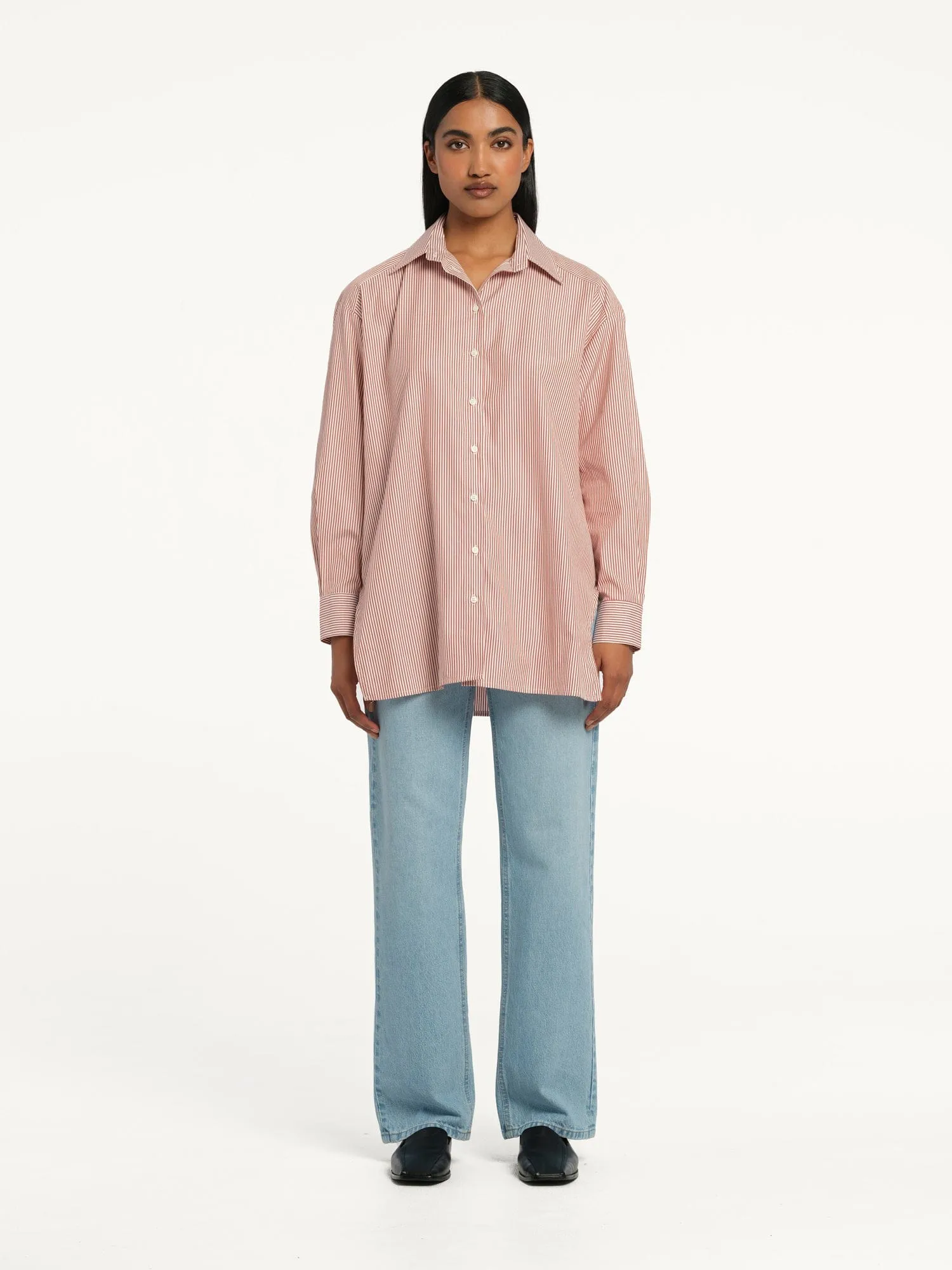 Diane Shirt Copper Stripe