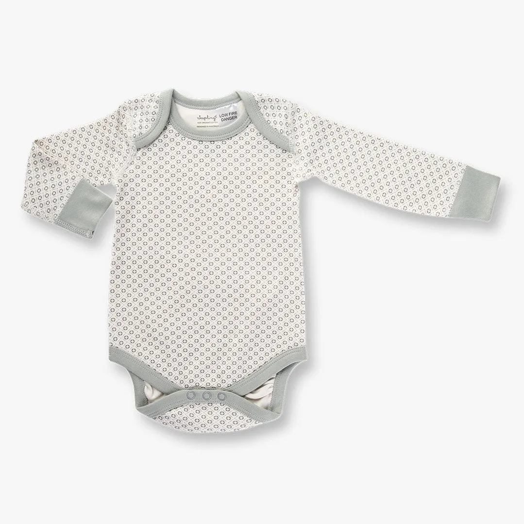 Dove Grey Long Sleeve Bodysuit