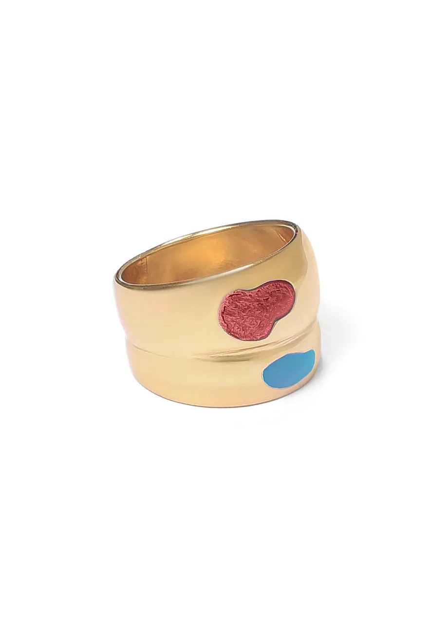 ENAMEL RED RING