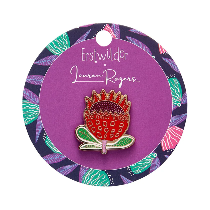 Erstwilder x Lauren Rogers - Prophetic Protea Enamel Pin*