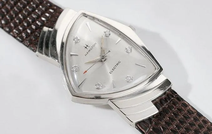 Hamilton Early 1960s Ventura in White Gold