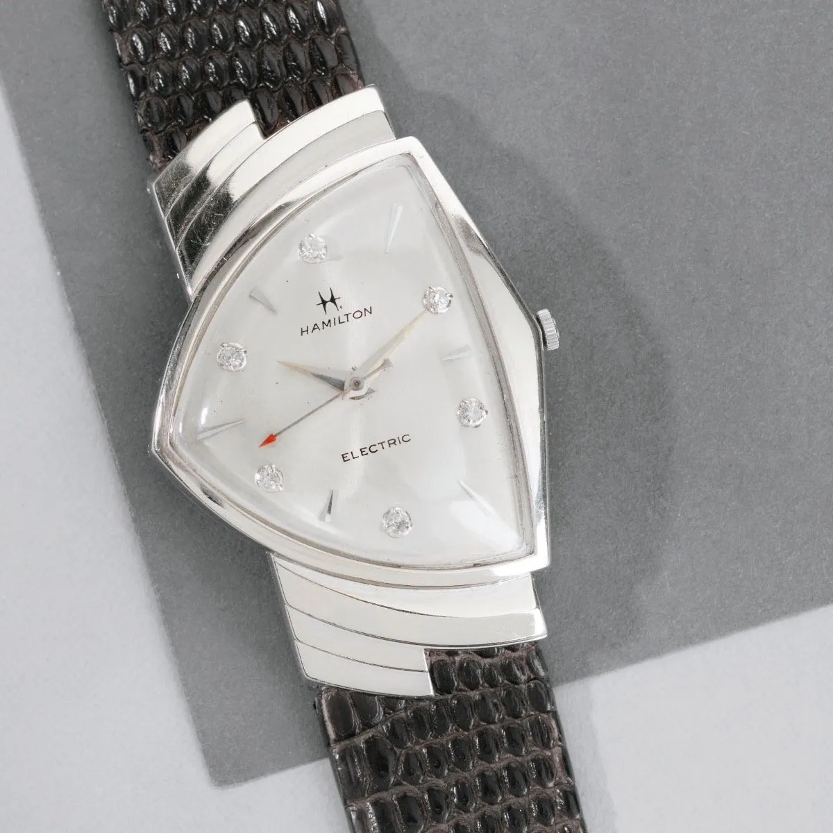 Hamilton Early 1960s Ventura in White Gold