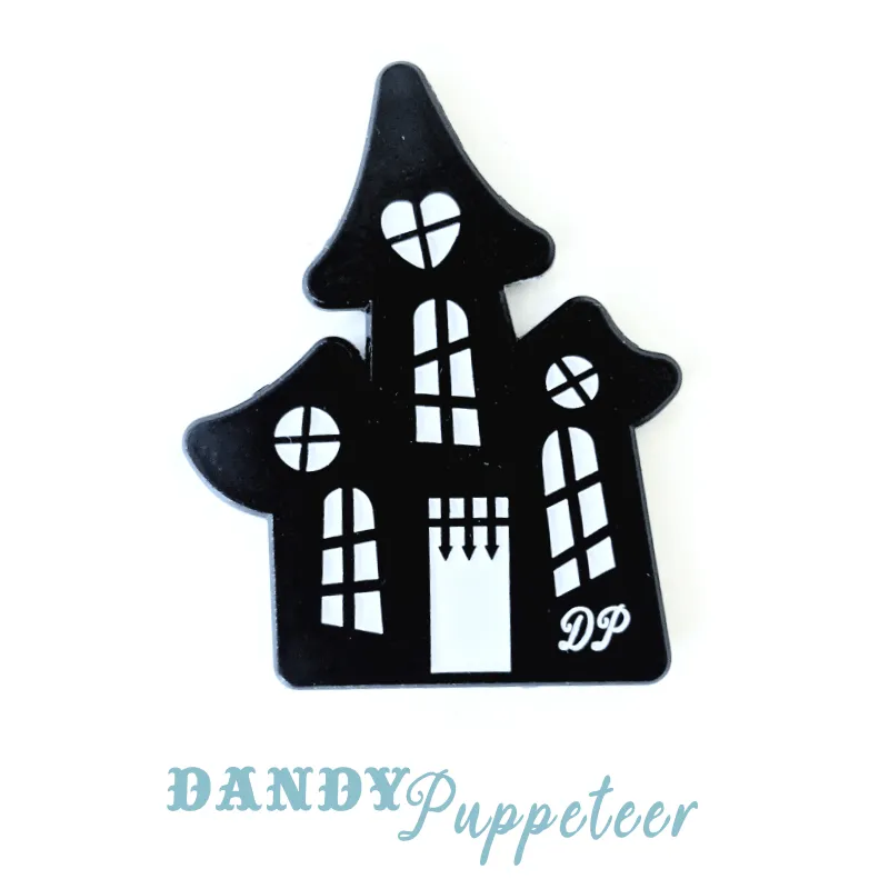 Haunted House Enamel Pin