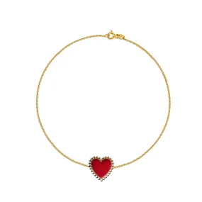 Heart Enamel Bracelet