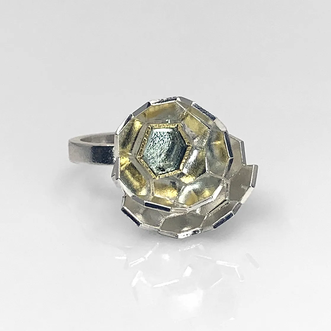 Karin Jacobson - Faceted Globe Ring