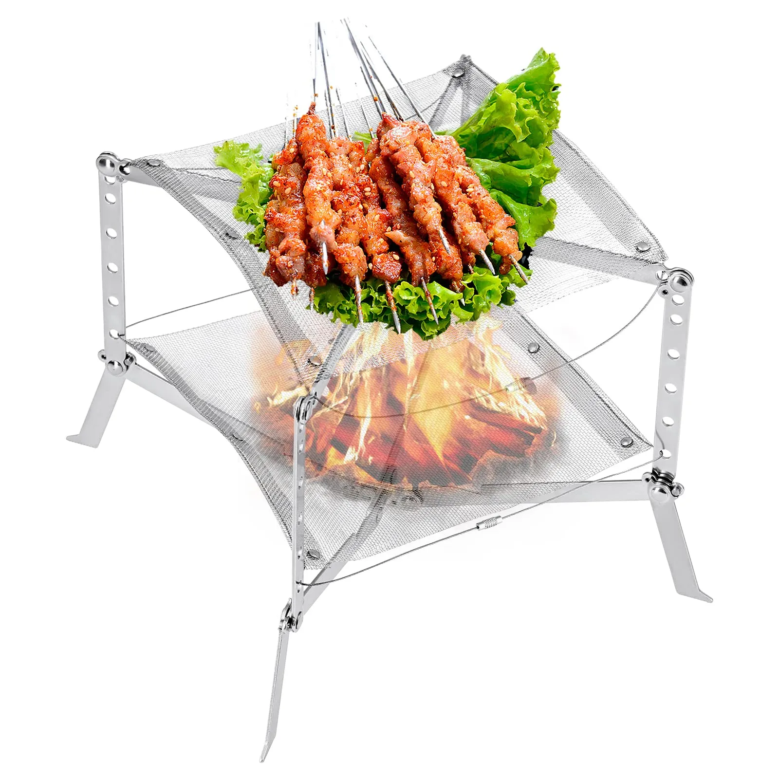 KingCamp Folding Campfire Grill