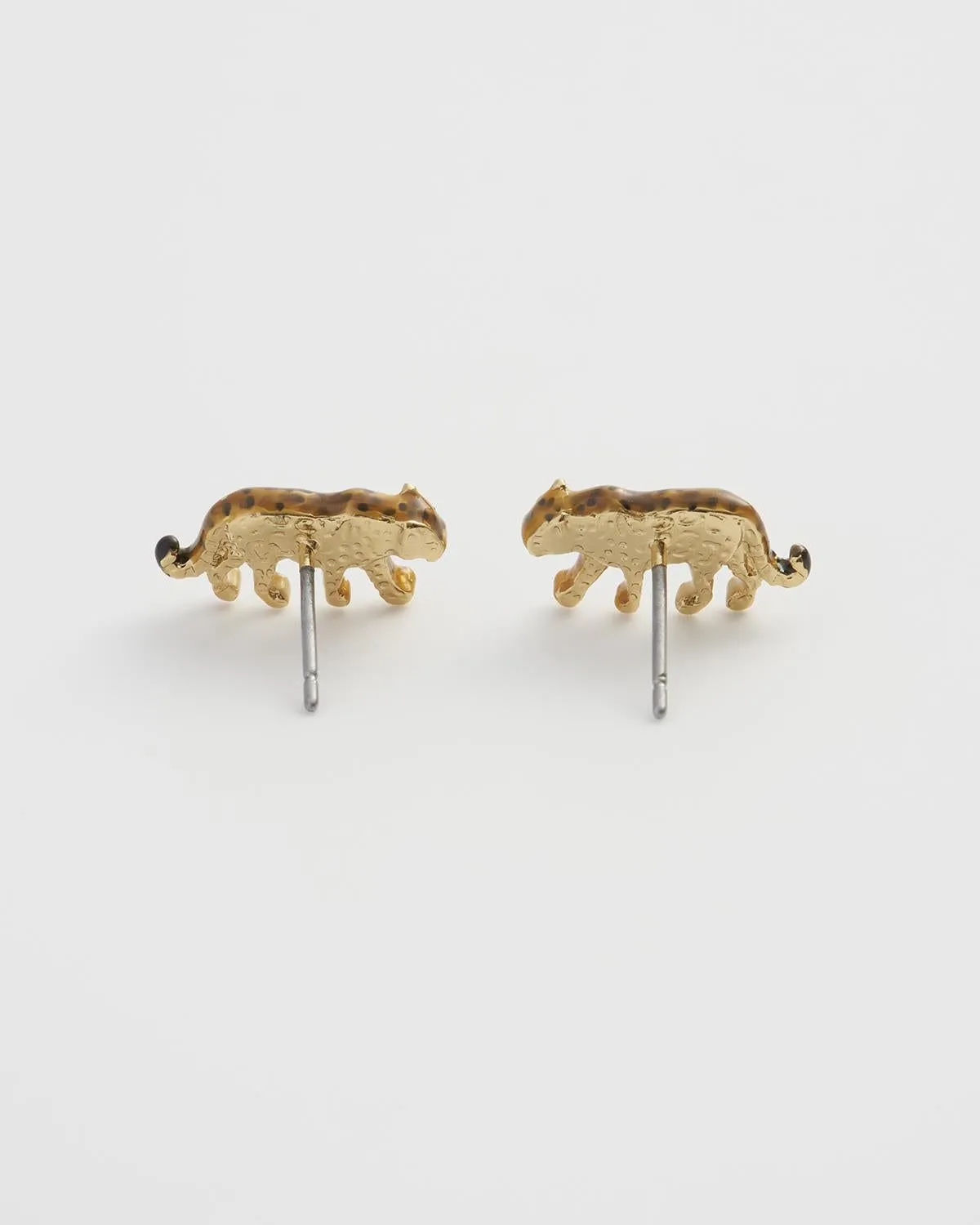 Leopard Stud Earrings