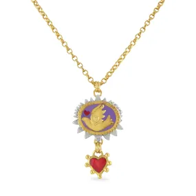 Limited Edition Lilac Mythic Bird Necklace