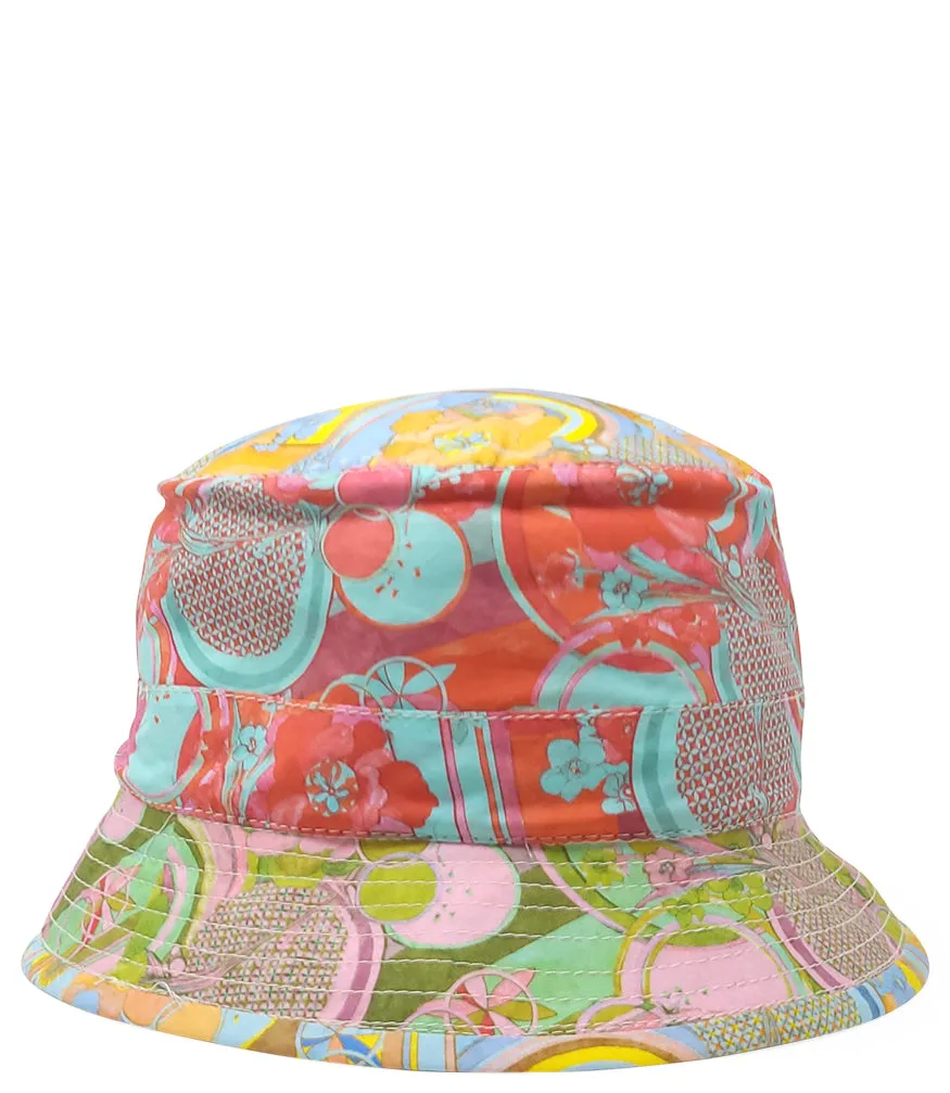 Multi Color Cotton Small Brim Mosaic Hat