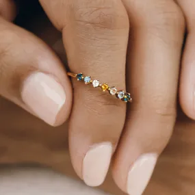 Multi Gemstone Ring - Helene