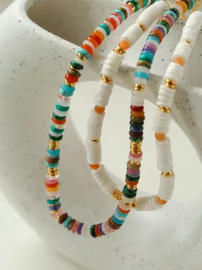 Natural Stone Colorful Beaded Necklace