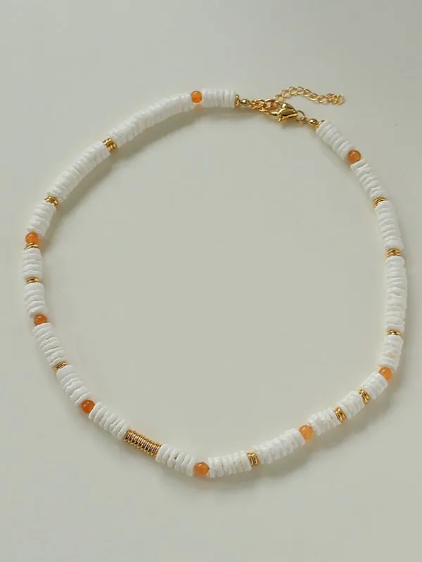 Natural Stone Colorful Beaded Necklace