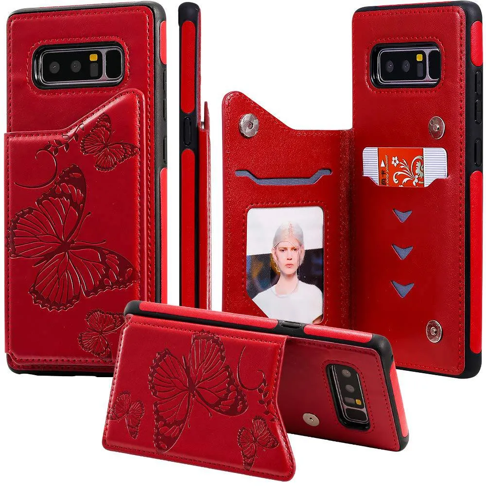 New Luxury Embossing Wallet Cover For SAMSUNG Note 8-Fast Delivery