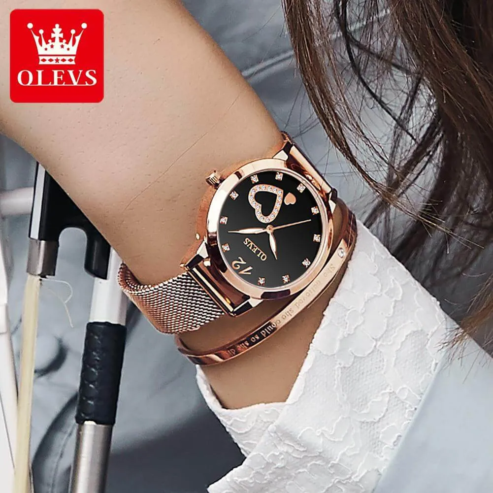 Olevs  Mesh Band Lady's Quartz Wrist Watch